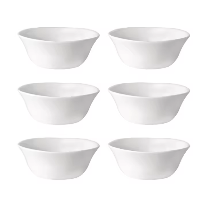 BORMIOLI ROCCO PARMA 6 Lavafrutas Opal 12CM Blanco Brillo Fabricado en España Reciclable - 1