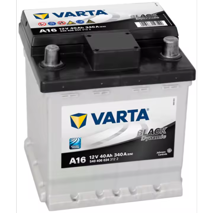 Batería de coche Varta A16 Black Dynamic. 12V - 40Ah/340A (EN) 540 406 034 312 2 Caja L0 - 1