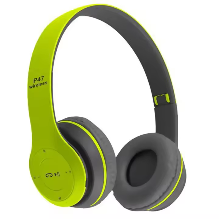 Auriculares Inalámbricos P47 , 5.0 Bluetooth Música Estéreo Cascos Gaming Plegable Teléfono Tablet ,VERDE, ENVIO 24H - 1