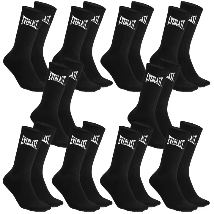 Set de 10 pares de calcetines everlast negros talla 39-42 - 1