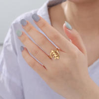 Anillo Abierto De Acero Inoxidable Con Mapa De Africa En Color Dorado Para Mujeres Y Niñas Joyería Étnica Cultural De Moda Regalo - details 14