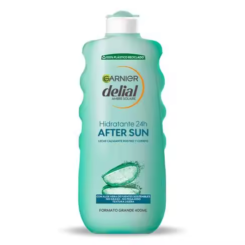 Garnier Delial After Sun Leche Calmante Rostro y Cuerpo Con Aloe Vera para Hidratar la Piel después de la Exposición Solar 400ML - 1