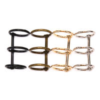 2Pcs Anclaje De Libro De Hojas Sueltas Retro Metálico Con Anillo Plegable Para Calendario 3 Anillos Para Cuaderno Álbum Scrapbook - details 1