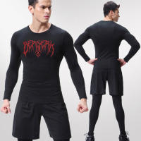 Camiseta De Compresión Para Gimnasio Y Ejercicio Rápida Secado Con Estampado Berserk Para Hombres Camiseta De Base Transpirable Deporte - details 11