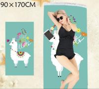 Toalla Playa 90 * 170cm,100% Microfibra (Rectángular Atrapasueños/Oveja/Escamas) - details 2