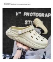 Zapatillas De Hombre Para El Jardín Y La Playa Zapatos De Comodidad Con Suela Gruesa Sandalias De Casa Exterior Clogs EVA Medio Tacón Estilo Sólido - details 8