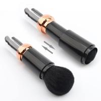 Brocha portátil para Labios, Brocha para mezcla base y Polvos, Brocha para decoración de uñas, miniherrajes retráctiles para Cosméticos faciales (Negro) - details 2