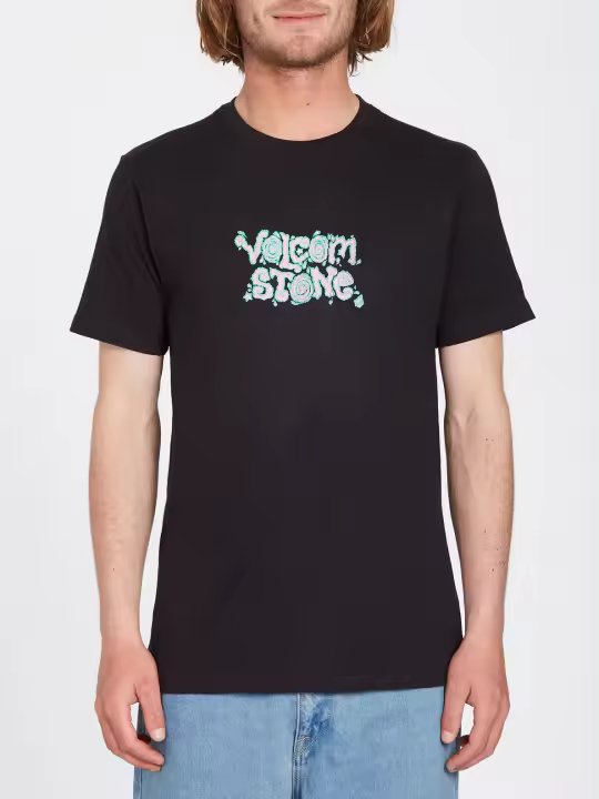 Camiseta Volcom Justin Hager In Type SS Black - 1