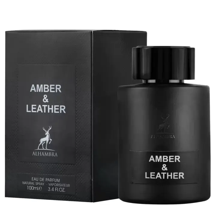 AMBER & LEATHER (OPULENCE LEATHER) MAISON ALHAMBRA EDP PERFUME ARABE ESPAÑA STOCK - 1