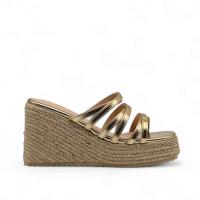 Calzados soraia, Sandalia de antelina y plataforma de yute, espardeñas de cuña, para mujer. - details 1
