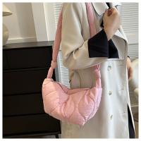 Bolso De Mano Plegable Para Mujer Con Gran Capacidad Y Cierre De Cremallera Estilo Casual Bolsa De Hombro Con Capa De Algodón Acolchado Bolsa Mensajera Moda - details 17