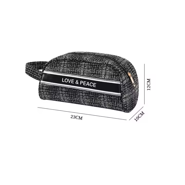 23x12x10cm Bolsa de mano pequeña de la serie de viento fragante para mujer, bolsa de almacenamiento de viaje, bolsa de cosméticos portátil, bolsa de almacenamiento de cosméticos, bolsa organizadora de maquillaje - 1
