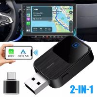 Adaptador Inalámbrico 2 En 1 Para Android Auto Y CarPlay Bluetooth 5.2 WiFi Control De Voz OEM Compatible Con Coches Y Motores - details 8