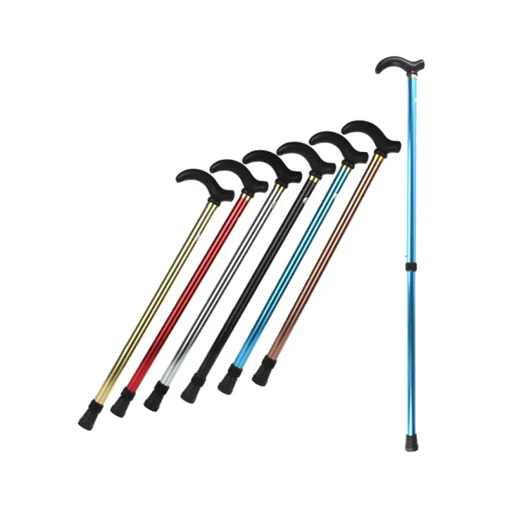 Bastón De Caminar Ajustable De Aluminio 75-90cm 2 Secciones Estables Antideslizante Para Senderismo Y Ancianos - 1
