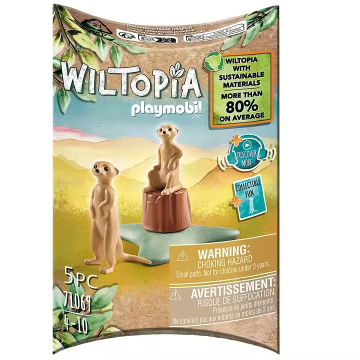 Playmobil Wiltopia Suricatas, 71069, Animales, Naturaleza y Zoo, Tienda con Licencia Oficial - 1