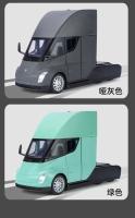 Modelo De Camión Tesla SEMI Simulación 1:24 Con Sonido Y Luz Juguete De Coche De Aleación Con Amortiguador De Choque Delantero Rueda Giratoria Para Niños Mayor De 14 Años - details 14