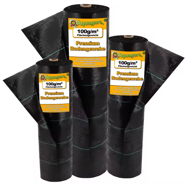 224m² película de mantillo para malezas de tejido de suelo 100 g 1 m de ancho negro - 1