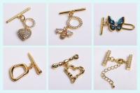 Colgante De Metal Enchapado En Oro 18K Para Fabricación De Collares Hebilla Liso Para Colgantes Gancho Para Cierres Clips - details 16