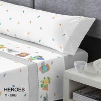 🦸‍♂️ Juego de Sábanas KABELY KIDS Modelo Héroes en Moderno Gris – Ideal para un Dormitorio Infantil Moderno y Confortable, Suave y con Garantía Anti-Pilling 🌈🛏️ Mommata - details 3