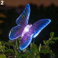 Lámpara De Jardín Solar LED Impermeable Con Diseño De Mariposa Y Libélula Para Paisaje Exterior Instalación Sencilla Sin Bombillas Incluidas - details 2