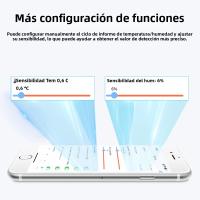 Sensor De Temperatura Y Humedad Zigbee/WiFi Tuya Compatible Con Alexa Y Google Assistant Para Hogar Conectado ONENUO TH08/TH08Z - details 14