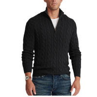 Jersey de Aguja DE LOS helbres de torsión Medio Cuello Alto - details 1