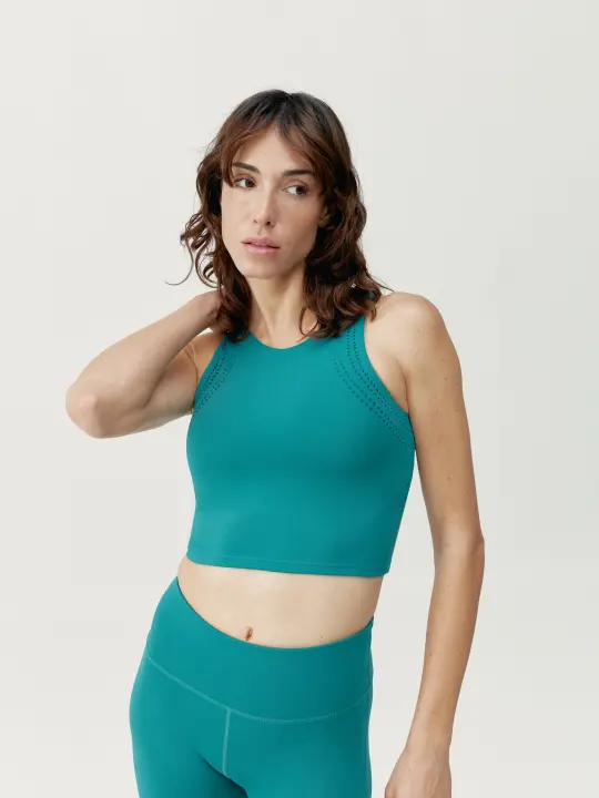 Born Living Yoga Top Zenda Biscay Green - 1