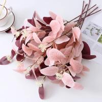 Flores Artificiales Rosa Y Hojas De Eucalipto De Seda Para Decoración De Interior En Sala De Estar Arreglo DIY Para Bodas Y Fiestas En Casa - details 0