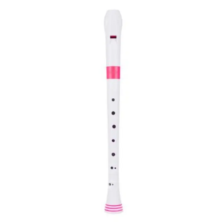 Flauta Nuvo Recorder Digitación Alemana N-310RDPKG Blanca/Rosa - 1