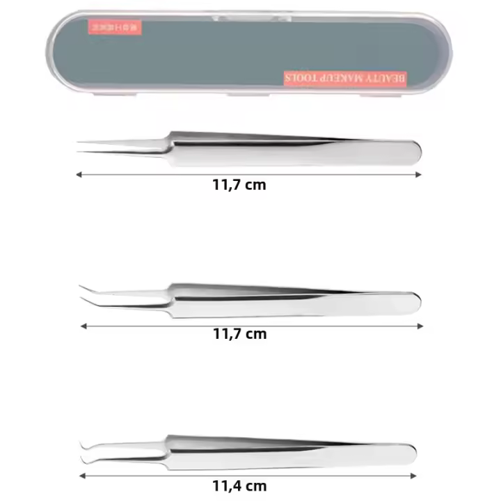 Kit De Extracción De Puntos Negros Y Acné Herramientas De Limpieza De Poros Kit De Eliminación De Comedones Y Puntos Negros De La Piel Facial Acero Inoxidable - 1
