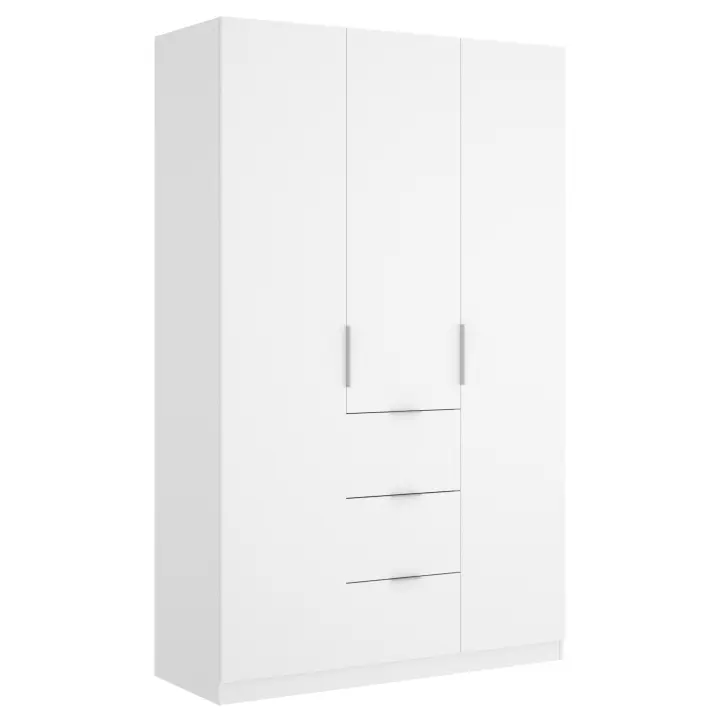 Armario 3 Puertas + 3 Cajones Essen B. Brillo - Armario Moderno 204x135x52 cm Armario para dormitorio - Fabricado en España - Melamina Alta calidad - Somnia Descanso - 1
