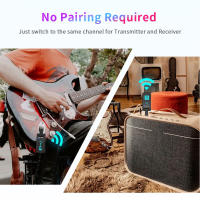 Sistema Inalámbrico Para Guitarra 2.4G Recargable Transmisor Receptor Para Guitarra Eléctrica Bajo Y Instrumentos De Viento Eléctricos - details 3