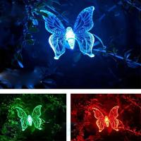 Lámpara De Jardín Solar LED Impermeable Con Diseño De Mariposa Y Libélula Para Paisaje Exterior Instalación Sencilla Sin Bombillas Incluidas - details 8
