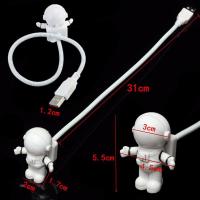 Lámpara Nocturna USB Mini Astronauta Blanca Luz De Lectura Portátil Para Computadora Decoración De Habitación Pequeña Lámpara Nocturna - details 18