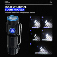 Linterna Portátil Recargable Zoom White Beam Light De Larga Distancia Tipo-C USB Para Exteriores Y Hogar Material De Aluminio Luz LED Impermeable - details 9