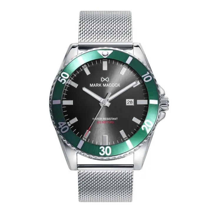 RELOJ ACERO DIVER 200M SUMERGIBLE MISSION MARK MADDOX - HM0139-57 - 1