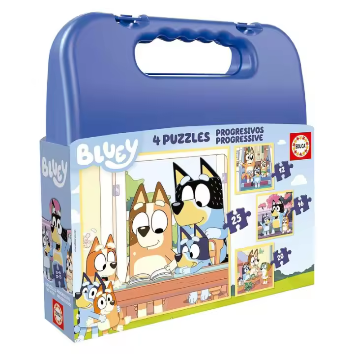Educa Borras Set de Puzzles Progresivos Bluey 12-25 Piezas 19830 - 1