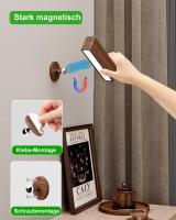 Lámpara de Pared with Katería de Carga USB, Lampara Mesita Noche Recargable, Apliques de Interior Adhesivos para Dormitory, 360 ° Giratorio de Control Tácthil - details 0