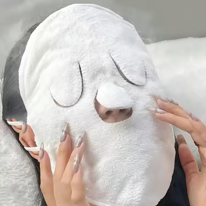 Juego De Toallas Para Cuidado Facial 5-en-1 Compresión Caliente/Fría Limpieza Hidratación Vaporización Y Más! Herramientas Para El Cuidado De La Piel Del Rostro Sin Electricidad - 1
