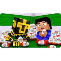 Kinder Joy Minecraft - 24 huevos de verano con crema de leche y cacao y 2 bolitas de chocolate en cajitas - Contiene un juguete en el interior - details 2