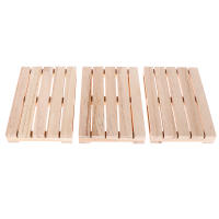 Mini Paléte De Madera Para Vínculos Calientes Y Fríos 1PCS Coaster De Madera Con Almohadilla Para Maceta De Flores - details 11