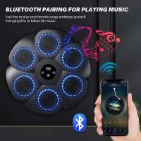 BluetoothMusic with Guantes De Boxeo, entrenador de Boxeo montado en la pared para adultos y niños - details 4