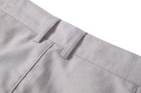 Otoño nuevos pantalones casuales de algodón y lino para hombres pantalones transpirables rectos juveniles de color sólido versátiles para hombres - details 17