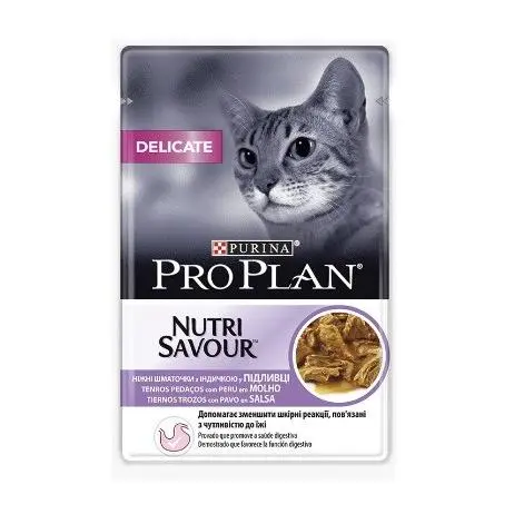 Pro Plan Delicate Sobre de Pavo para Gatos  Sobres para Gatos - 1