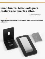 Parador De Puerta Invisible Ultra Delgada Sin Perforar De Acero Inoxidable Con Imán Fuerte Anti-viento Y Anti-colisión Para Hogar - details 7