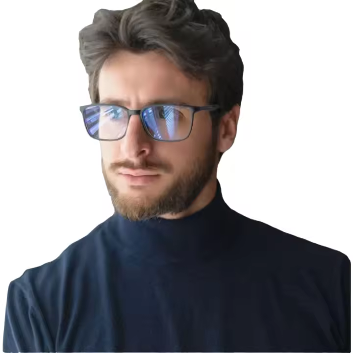 Gafas De Lectura ZENOTTIC Para Hombres Con Marco Cuadrado Deportivo Anti Reflectante Lentes Claros Para Computadora - 1