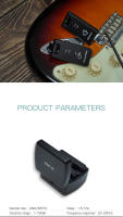 Sistema De Transmisor Recibidor Inalámbrico Para Guitarra M-VAVE WP-8 2.4G 4 Canales Recargable Accesorio De Guitarra - details 8