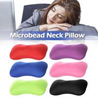 Almohada De Soporte Cervical Para Viaje Y Hogar Con Partículas De Espuma Microbarril Tubo De Bolster Almohada De Cuello Para Descanso Del Sueño - details 11