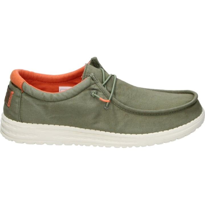 REFRESH | Zapatos Casual Refresh para Hombre – Náuticos en Color Verde Khaki – Zapato con Cordones Decorativos – Slip On – Estilo Casual – Cómodos y Versátiles – Modelo 171928
