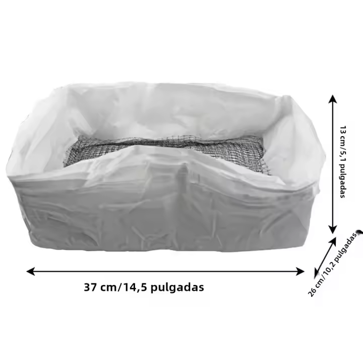 Bolsas De Arenero Para Gatos 10Pcs Con Cierre Y Red Filtro Reutilizables Bolsas De Papel Para Caja De Arenero Gruesas - 1